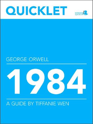cover image of Quicklet on George Orwell's 1984